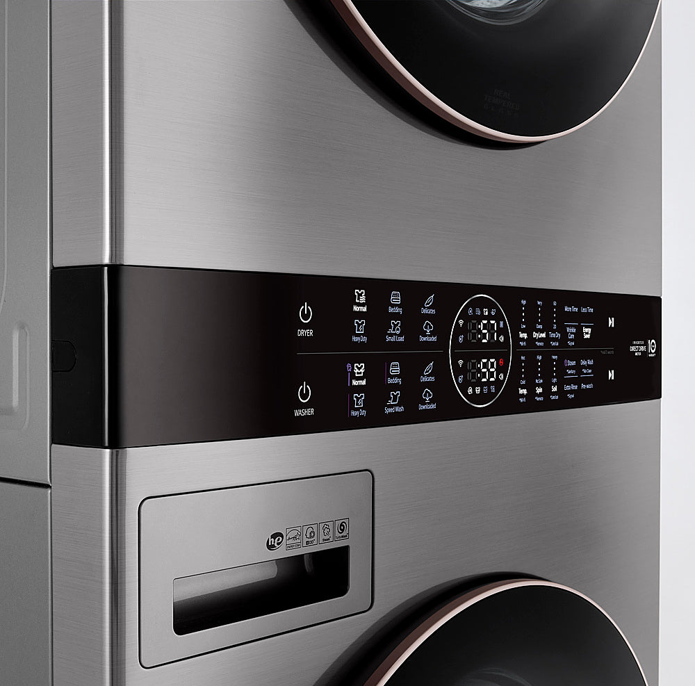 LG WKE100HVA WashTower — 4.5 cu. ft. Washer + 7.4 cu. ft. Electric Dryer, Smart Laundry Center