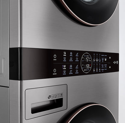 LG WKE100HVA WashTower — 4.5 cu. ft. Washer + 7.4 cu. ft. Electric Dryer, Smart Laundry Center