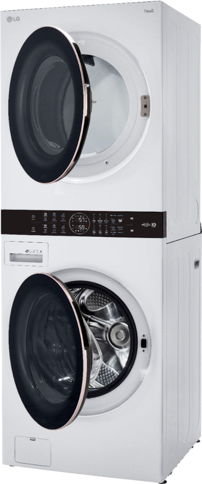 LG WKE100HVA WashTower — 4.5 cu. ft. Washer + 7.4 cu. ft. Electric Dryer, Smart Laundry Center