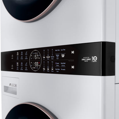 LG WKE100HVA WashTower — 4.5 cu. ft. Washer + 7.4 cu. ft. Electric Dryer, Smart Laundry Center