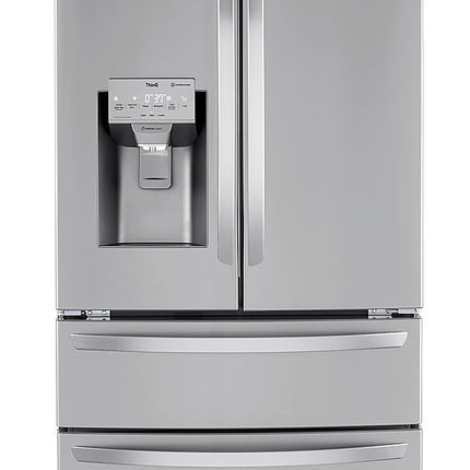 28 Cu. Ft. 4 Door French Door Smart Refrigerator with Dual Ice and Double Freezer