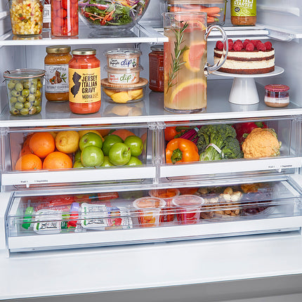 28 Cu. Ft. 4 Door French Door Smart Refrigerator with Dual Ice and Double Freezer