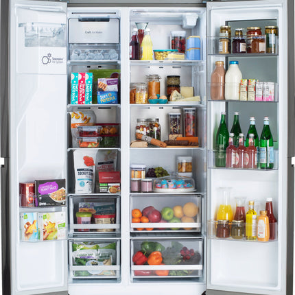 $999 PICKUP! 27 Cu. Ft. Side-by-Side Smart Refrigerator with Door in Door Craft Ice and InstaView