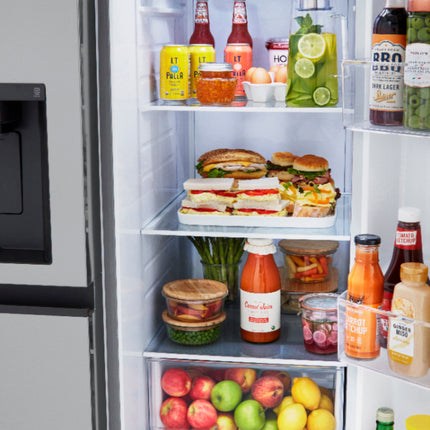 27.2 Cu. Ft. Side-by-Side Smart Refrigerator with SpacePlus Ice - Stainless steel - Stainless steel