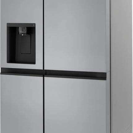 23 Cu. Ft. Side-by-Side Counter-Depth Refrigerator with Smooth Touch Dispenser - Stainless steel