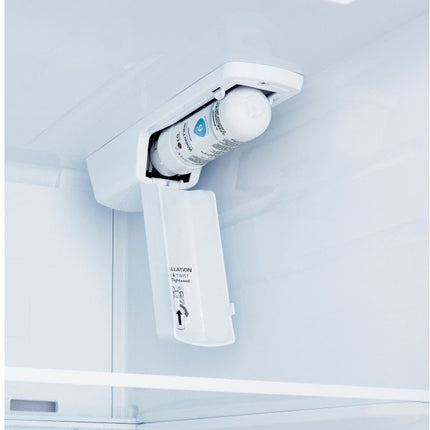 23 Cu. Ft. Side-by-Side Counter-Depth Refrigerator with Smooth Touch Dispenser - Stainless steel