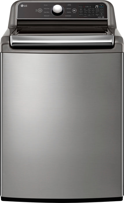 LG 5.5 cu. ft. Top Load Washer with TurboWash3D and 7.3 cu. ft. ELECTRIC Dryer with EasyLoad Door