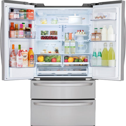 29 Cu. Ft. 4-Door French Door Smart Refrigerator with Water Dispenser