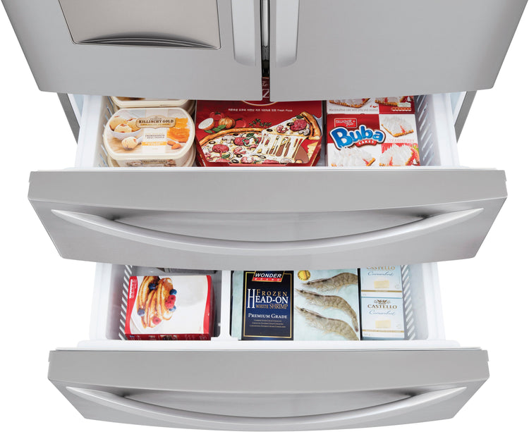 29 Cu. Ft. 4-Door French Door Smart Refrigerator with Water Dispenser