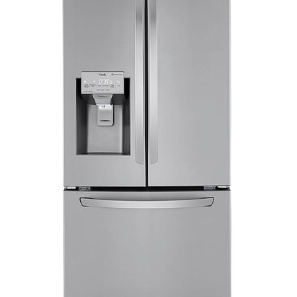 25 Cu. Ft. French Door Smart Refrigerator with Slim SpacePlus Ice - Stainless steel