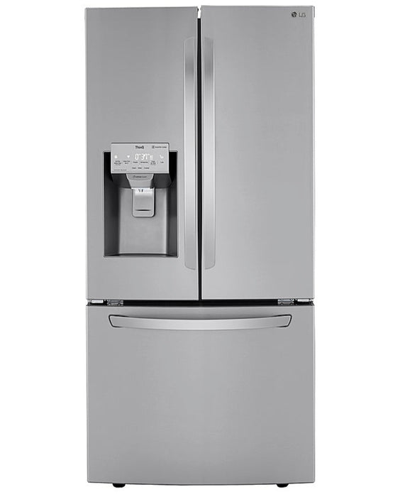 25 Cu. Ft. French Door Smart Refrigerator with Slim SpacePlus Ice - Stainless steel