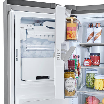 25 Cu. Ft. French Door Smart Refrigerator with Slim SpacePlus Ice - Stainless steel
