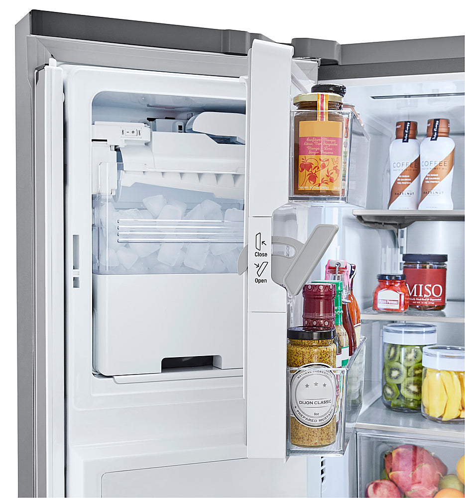 25 Cu. Ft. French Door Smart Refrigerator with Slim SpacePlus Ice - Stainless steel