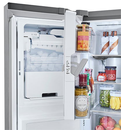 25 Cu. Ft. French Door Smart Refrigerator with Slim SpacePlus Ice - Stainless steel