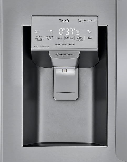25 Cu. Ft. French Door Smart Refrigerator with Slim SpacePlus Ice - Stainless steel