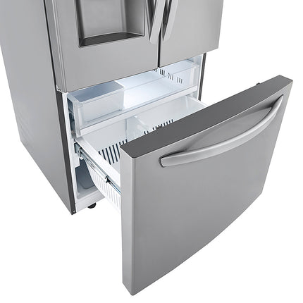 25 Cu. Ft. French Door Smart Refrigerator with Slim SpacePlus Ice - Stainless steel
