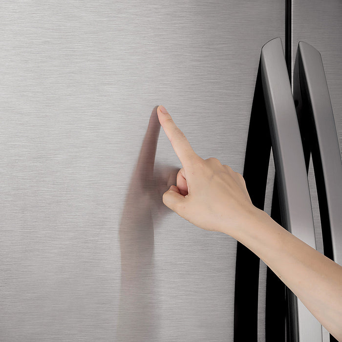 25 Cu. Ft. French Door Smart Refrigerator with Slim SpacePlus Ice - Stainless steel