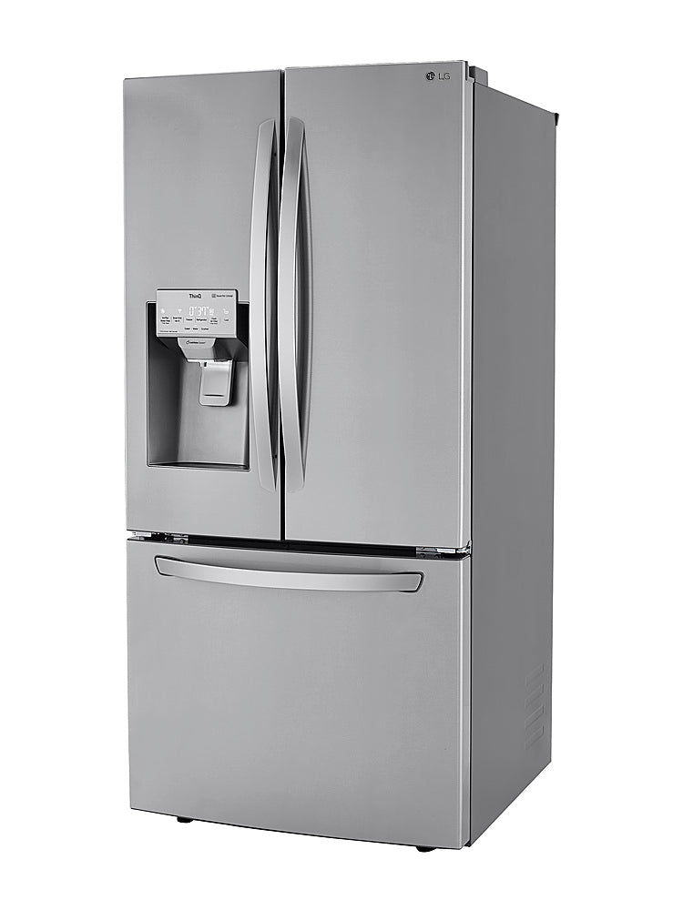 25 Cu. Ft. French Door Smart Refrigerator with Slim SpacePlus Ice - Stainless steel