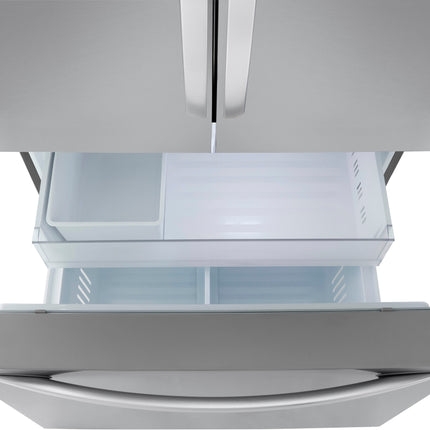 LG - French Door Smart Refrigerator with Internal Water and Ice - Stainless steel