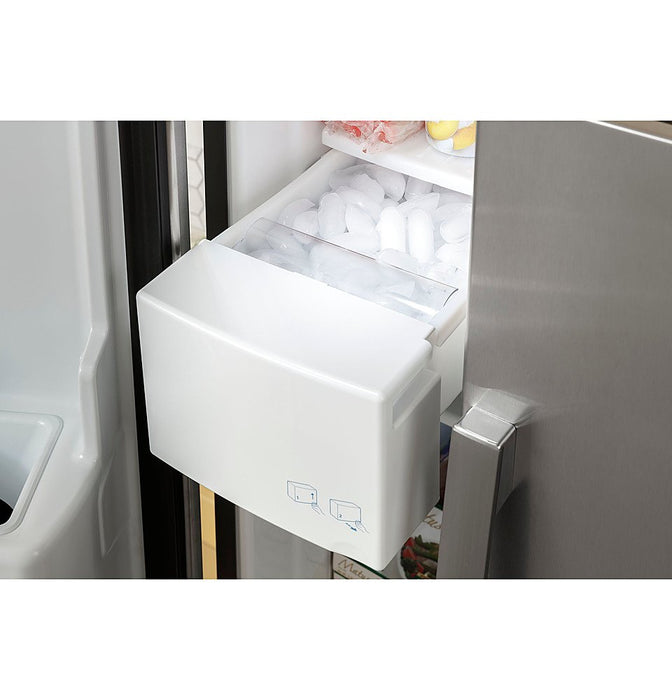 GE - 23.0 Cu. Ft. Side-By-Side Refrigerator
