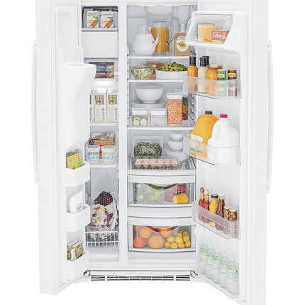 GE - 23.0 Cu. Ft. Side-By-Side Refrigerator