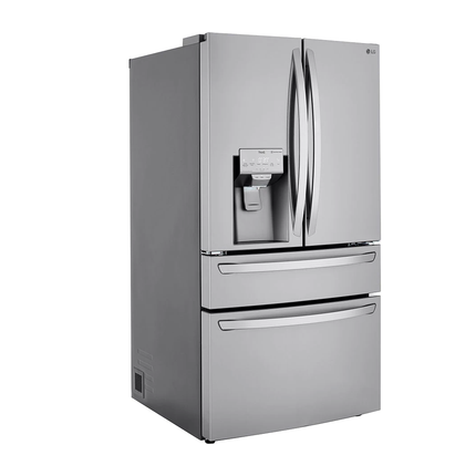 Clearance LG - 30 cu. ft. 4-Door French Door Refrigerator, Full Convert Drawer, Smart Cooling and Craft Ice, PrintProof Stainless Steel