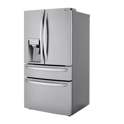 Clearance LG - 30 cu. ft. 4-Door French Door Refrigerator, Full Convert Drawer, Smart Cooling and Craft Ice, PrintProof Stainless Steel