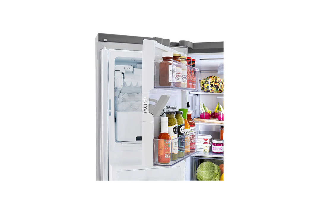 LG - 30 cu. ft. 4-Door French Door Refrigerator, Full Convert Drawer, Smart Cooling and Craft Ice, PrintProof Stainless Steel