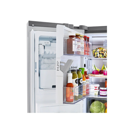Clearance LG - 30 cu. ft. 4-Door French Door Refrigerator, Full Convert Drawer, Smart Cooling and Craft Ice, PrintProof Stainless Steel