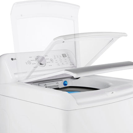 LG - 4.8 Cu. Ft. High-Efficiency Smart Top Load Washer with 4 Way Agitator and TurboDrum