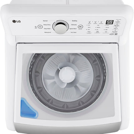 LG - 4.8 Cu. Ft. High-Efficiency Smart Top Load Washer with 4 Way Agitator and TurboDrum