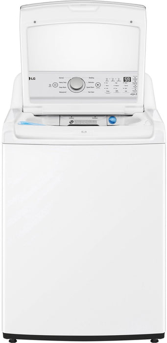 LG - 4.8 Cu. Ft. High-Efficiency Smart Top Load Washer with 4 Way Agitator and TurboDrum