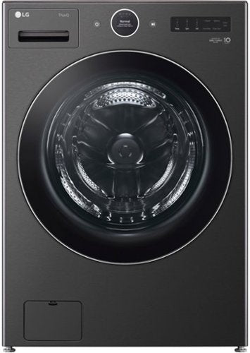 LG - 5.0 cu. ft. Mega Capacity Smart Front Load Washer front view 2