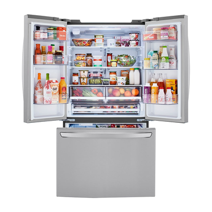 LG 29 cu. ft. French‑Door Refrigerator — Large Capacity, Built‑in Ice Maker, Smart Cooling