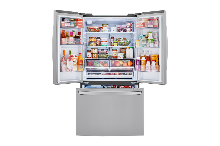 LG 29 cu. ft. French‑Door Refrigerator — Large Capacity, Built‑in Ice Maker, Smart Cooling