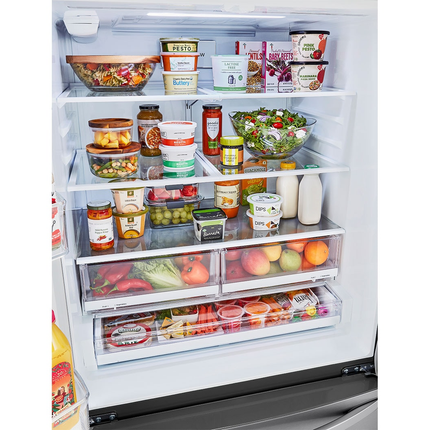 LG 29 cu. ft. French‑Door Refrigerator — Large Capacity, Built‑in Ice Maker, Smart Cooling