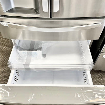 Clearance LG - 30 cu. ft. 4-Door French Door Refrigerator, Full Convert Drawer, Smart Cooling and Craft Ice, PrintProof Stainless Steel