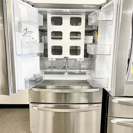 Clearance LG - 30 cu. ft. 4-Door French Door Refrigerator, Full Convert Drawer, Smart Cooling and Craft Ice, PrintProof Stainless Steel