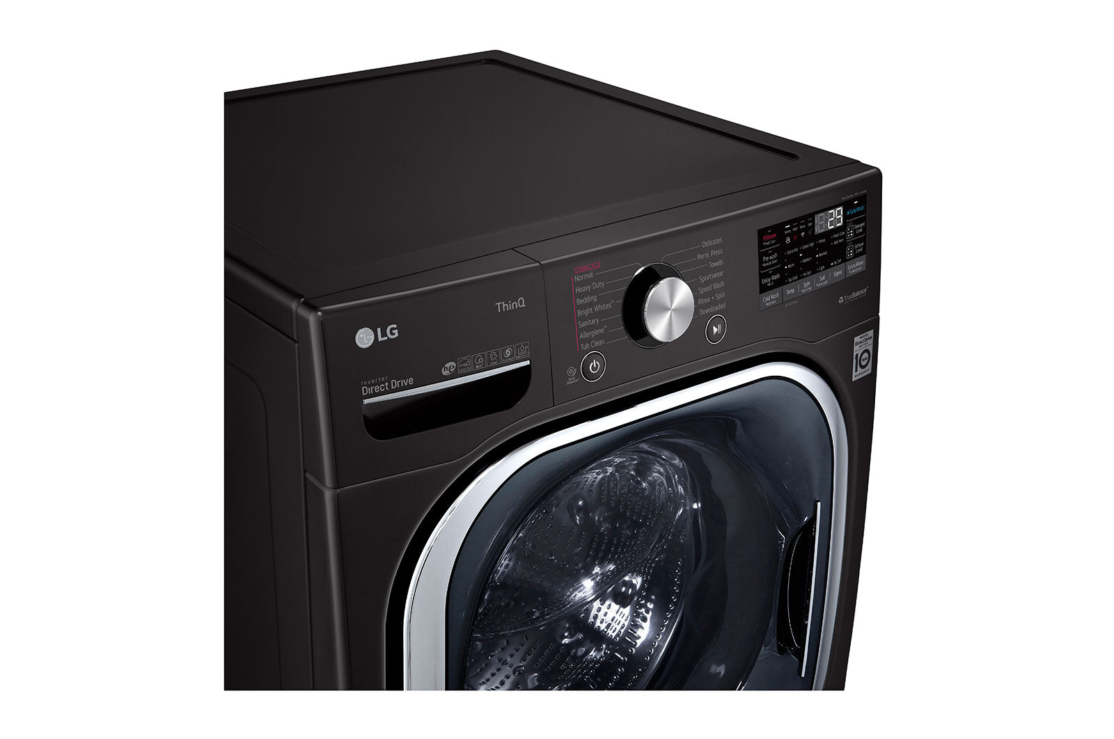 Lg Stackable Smart Washer LG - 5.0 Cu. Ft. High-Efficiency Stackable Smart Front Load Washer wit ...